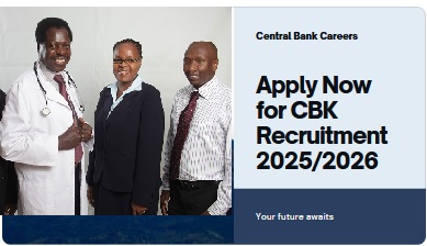 Central Bank of Kenya (CBK) Recruitment 2025/2026: Application Portal & Guidelines