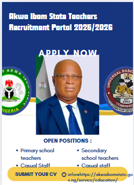 Akwa Ibom State Teachers Recruitment Portal 2025/2026