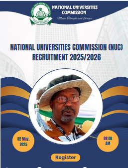 National Universities Commission (NUC) Recruitment 2025/2026