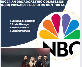 Nigerian Broadcasting Commission (NBC) 2025/2026 Registration Portal