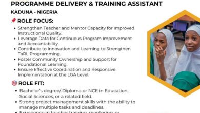 Career Opportunity: Programme Delivery and Training Assistants (7 Positions) – TaRL Africa, Kaduna, Nigeria