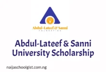 Abdul-Lateef & Sanni Foundation Scholarship 2025/2026