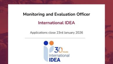 Monitoring and Evaluation Officer – International IDEA (Nigeria)
