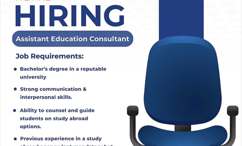 Hiring: Assistant Education Consultant – Kano