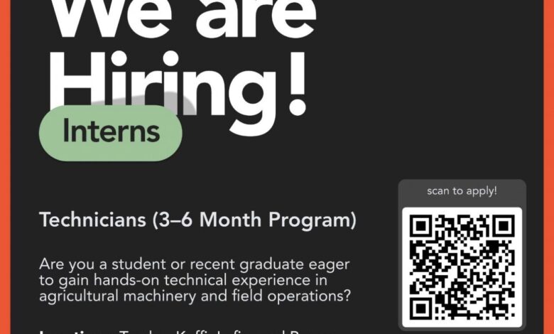 Now Hiring: Technician Interns – Hello Tractor