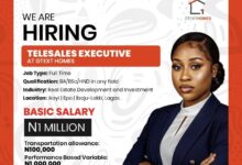 Job Vacancy: Telesales Executive – Gtext Homes