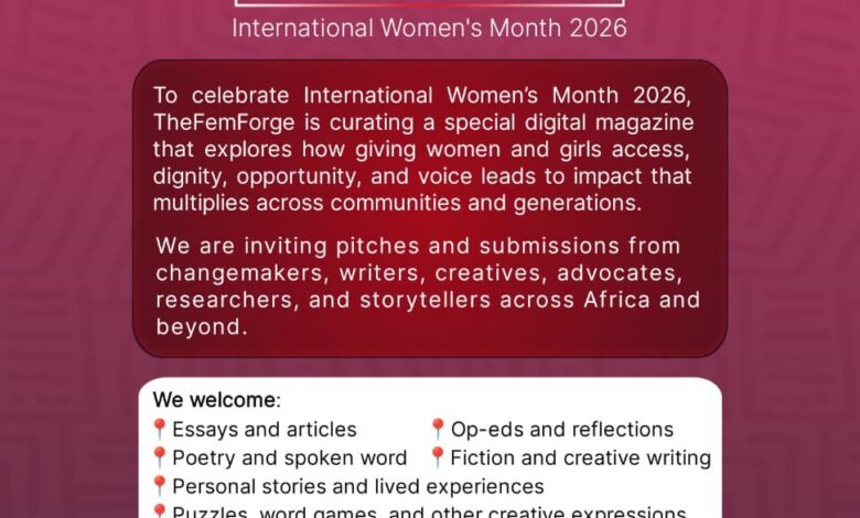 Call for Pitches: TheFemForge International Women’s Day 2026 Magazine